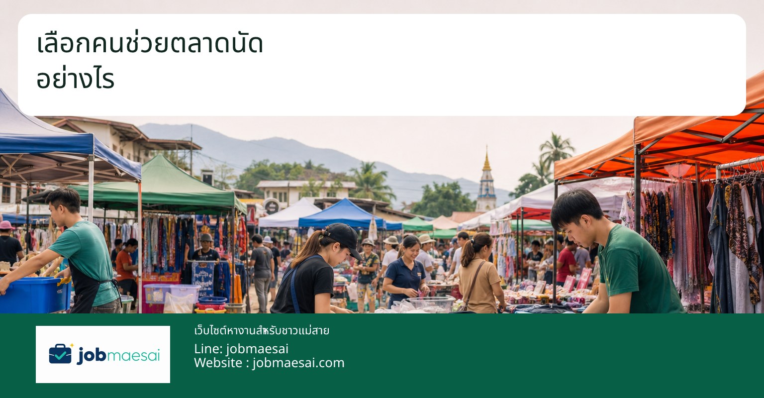 วิธีเลือกคนช่วยตลาดนัดในแม่สาย เช็คให้ครบก่อนจ้างจะได้ไม่พลาด